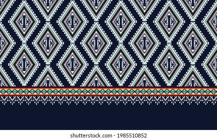 Geometric ethnic pattern seamless.
Design for background,carpet,wallpaper,clothing,wrapping,Batik,fabric,Vector illustration.embroidery style.