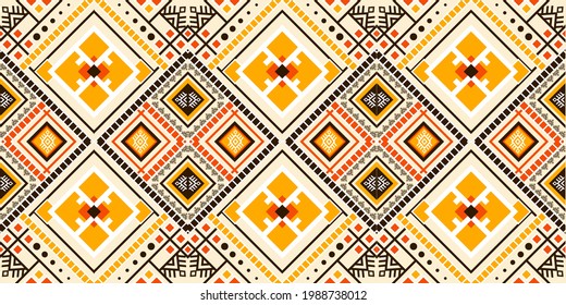 Geometric ethnic pattern seamless.
Design for background,carpet,wallpaper,clothing,wrapping,Batik,fabric,Vector illustration.embroidery style.