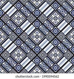 Geometric ethnic pattern seamless .seamless pattern. Design for fabric, curtain, background, carpet, wallpaper, clothing, wrapping, Batik, fabric, Vector illustration.