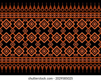 Geometric ethnic pattern seamless design for background or wallpaper.