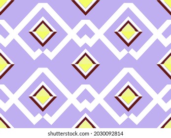 Geometric ethnic pattern seamless design for background or wallpaper. Ikat fabric pattern design concept. indian pattern.