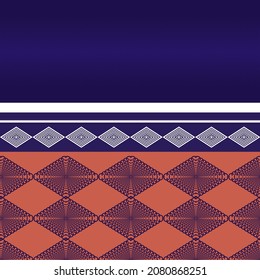 Patrón étnico geométrico: diseño sin fisuras para fondo, papel pintado, sarong e impresión en tela