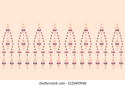 Geometric ethnic pattern. Seamless pattern. Design for background, clothing, fabric, wrapping. Knitwear. Embroidery style. Vector illustration.