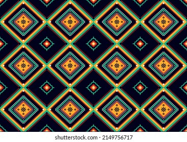 Geometric ethnic pattern seamless . seamless pattern. Design for fabric, curtain, background, carpet, wallpaper, clothing, wrapping, Batik, fabric,Vector illustration. pattern st