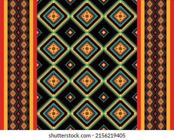 Geometric ethnic pattern seamless . seamless pattern. Design for fabric, curtain, background, carpet, wallpaper, clothing, wrapping, Batik, fabric,Vector illustration. pattern