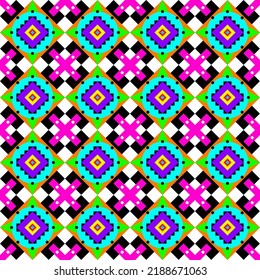 Geometrisches ethnisches Muster - Nahtloses Design