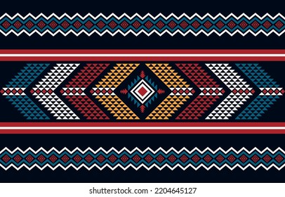 Geometric ethnic pattern seamless. ethnic seamless pattern. Design for cloth business, curtain, background, carpet, wallpaper, clothing, wrapping, Batik, fabric,Vector illustration.