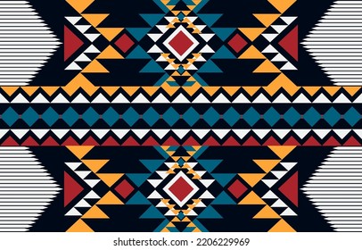 Geometric ethnic pattern seamless. ethnic seamless pattern. Design for cloth business, curtain, background, carpet, wallpaper, clothing, wrapping, Batik, fabric,Vector illustration.