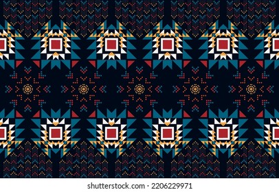 Geometric ethnic pattern seamless. ethnic seamless pattern. Design for cloth business, curtain, background, carpet, wallpaper, clothing, wrapping, Batik, fabric,Vector illustration.