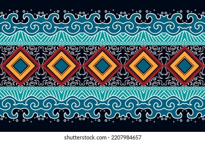 Geometric ethnic pattern seamless. ethnic seamless pattern. Design for cloth business, curtain, background, carpet, wallpaper, clothing, wrapping, Batik, fabric,Vector illustration.
