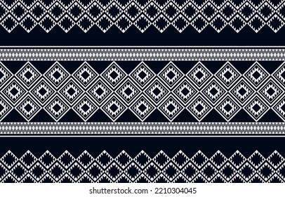 El patrón étnico geométrico no tiene fisuras. patrón étnico sin costuras. Diseño para el negocio de la tela, cortina, fondo, alfombra, papel pintado, ropa, envoltura, Batik, tela, ilustración vectorial.