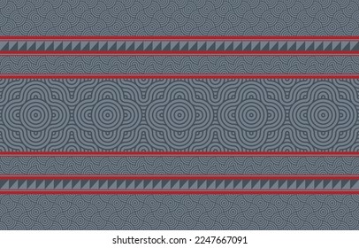 El patrón étnico geométrico no tiene fisuras. patrón étnico sin costuras. Diseño para el negocio de la tela, cortina, fondo, alfombra, papel pintado, ropa, envoltura, Batik, tela, ilustración vectorial.