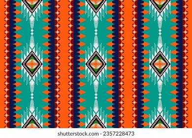 Geometric ethnic pattern seamless design for background or wallpaper, carpet, clothing, wrapping, Batik, fabric