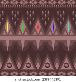 Geometric Ethnic Pattern Seamless Design