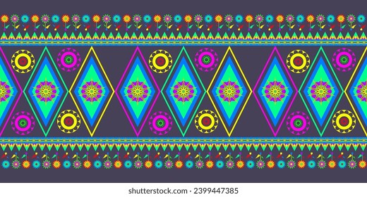 Geometric Ethnic Pattern Seamless Design