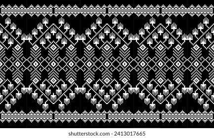 Geometric ethnic pattern seamless design for background or wallpaper.