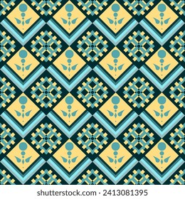 Geometric Ethnic Pattern Seamless Design