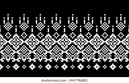 Geometric ethnic pattern seamless design for background or wallpaper.