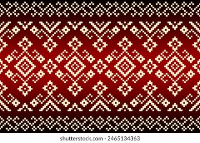 Geometric ethnic pattern seamless design for background or wallpaper.
