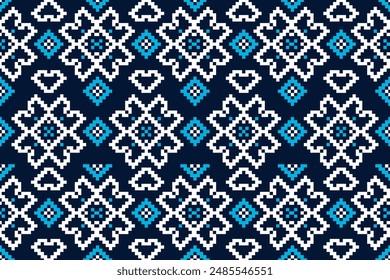 Geometric ethnic pattern seamless design for background or wallpaper.
