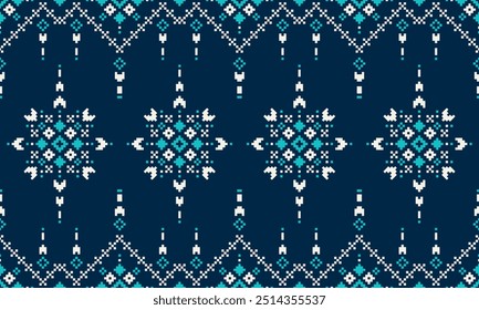 Geometric ethnic pattern seamless design for background or wallpaper.