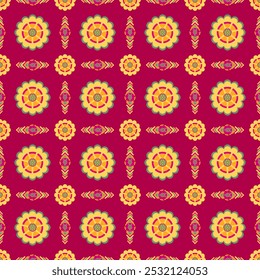 Geometric ethnic pattern seamless design for background or wallpaper.