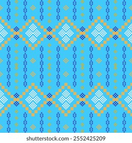 Geometric ethnic pattern seamless design for background and wallpaper

