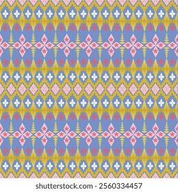Geometric ethnic pattern seamless design for background and wallpaper