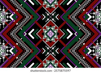 Geometric ethnic pattern seamless design for background ,Geometric seamless patterns, ethnic design, hipster backdrop, wallpaper Background, Design curtain, carpet ,fabric ,textile 
