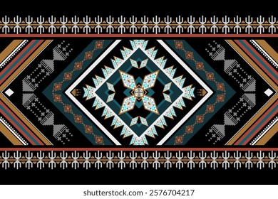 Geometric ethnic pattern seamless design for background ,Geometric seamless patterns, ethnic design, hipster backdrop, wallpaper Background, Design curtain, carpet ,fabric ,textile 