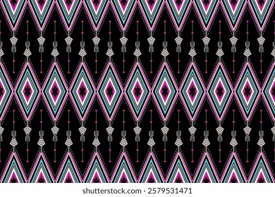 Geometric ethnic pattern seamless design for background ,Tribal geometric seamless patterns, ethnic design, hipster backdrop, wallpaper Background, Design curtain, carpet ,fabric ,textile 