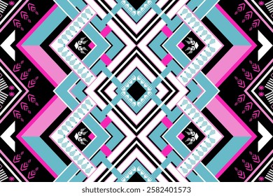 Geometric ethnic pattern seamless design for background ,Tribal geometric seamless patterns, ethnic design, hipster backdrop, wallpaper Background, Design curtain, carpet ,fabric ,textile 
