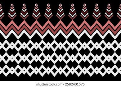 Geometric ethnic pattern seamless design for background ,Tribal geometric seamless patterns, ethnic design, hipster backdrop, wallpaper Background, Design curtain, carpet ,fabric ,textile 