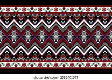 Geometric ethnic pattern seamless design for background ,Tribal geometric seamless patterns, ethnic design, hipster backdrop, wallpaper Background, Design curtain, carpet ,fabric ,textile 