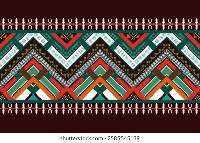 Geometric ethnic pattern seamless design for background ,Tribal geometric seamless patterns, ethnic design, hipster backdrop, wallpaper Background, Design curtain, carpet ,fabric ,textile 