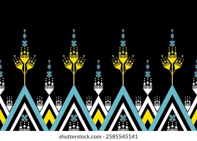 Geometric ethnic pattern seamless design for background ,Tribal geometric seamless patterns, ethnic design, hipster backdrop, wallpaper Background, Design curtain, carpet ,fabric ,textile 