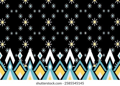 Geometric ethnic pattern seamless design for background ,Tribal geometric seamless patterns, ethnic design, hipster backdrop, wallpaper Background, Design curtain, carpet ,fabric ,textile 