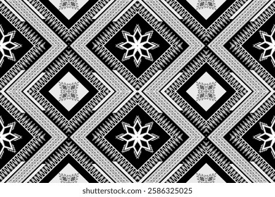 Geometric ethnic pattern seamless design for background ,Tribal geometric seamless patterns, ethnic design, hipster backdrop, wallpaper Background, Design curtain, carpet ,fabric ,textile 