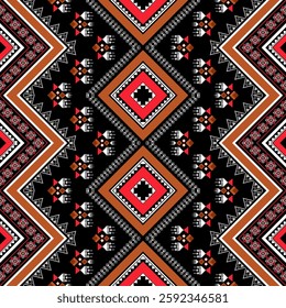 Geometric ethnic pattern seamless design for background ,Tribal geometric seamless patterns, ethnic design, hipster backdrop, wallpaper Background, Design curtain, carpet ,fabric ,textile