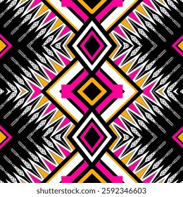 Geometric ethnic pattern seamless design for background ,Tribal geometric seamless patterns, ethnic design, hipster backdrop, wallpaper Background, Design curtain, carpet ,fabric ,textile