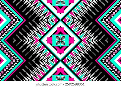 Geometric ethnic pattern seamless design for background ,Tribal geometric seamless patterns, ethnic design, hipster backdrop, wallpaper Background, Design curtain, carpet ,fabric ,textile