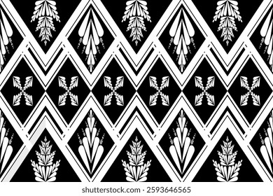 Geometric ethnic pattern seamless design for background ,Tribal geometric seamless patterns, ethnic design, hipster backdrop, wallpaper Background, Design curtain, carpet ,fabric ,textile