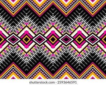 Geometric ethnic pattern seamless design for background ,Tribal geometric seamless patterns, ethnic design, hipster backdrop, wallpaper Background, Design curtain, carpet ,fabric ,textile
