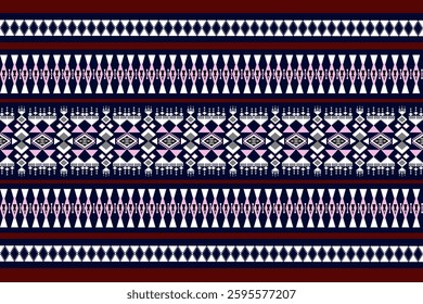 Geometric ethnic pattern seamless design for background ,Tribal geometric seamless patterns, ethnic design, hipster backdrop, wallpaper Background, Design curtain, carpet ,fabric ,textile	