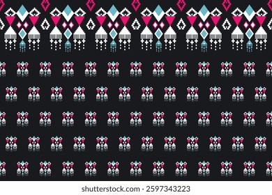 Geometric ethnic pattern seamless design for background ,Tribal geometric seamless patterns, ethnic design, hipster backdrop, wallpaper Background, Design curtain, carpet ,fabric ,textile