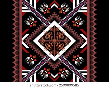 Geometric ethnic pattern seamless design for background ,Tribal geometric seamless patterns, ethnic design, hipster backdrop, wallpaper Background, Design curtain, carpet ,fabric ,textile