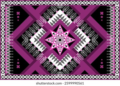 Geometric ethnic pattern seamless design for background ,Tribal geometric seamless patterns, ethnic design, hipster backdrop, wallpaper Background, Design curtain, carpet ,fabric ,textile	