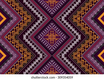 Geometric ethnic pattern seamless design for background or wallpaper.