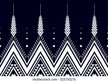 Geometric ethnic pattern seamless design for background or wallpaper.