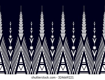 Geometric ethnic pattern seamless design for background or wallpaper.